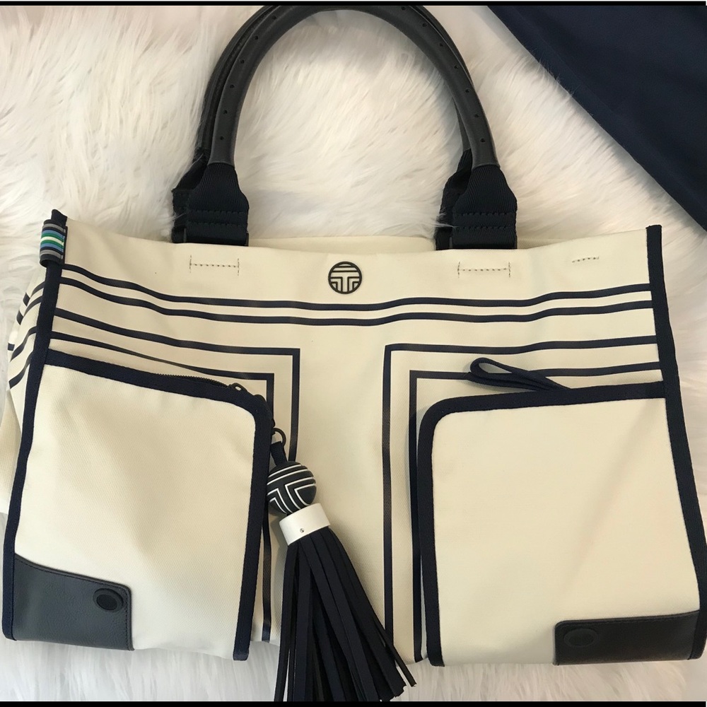 Tory Burch sporty canvas tote bag